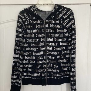 Beautiful disaster logo hoodie